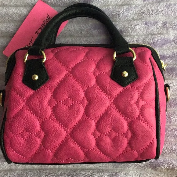Betsey Johnson🩷🖤mini barrel purse - Picture 7 of 14
